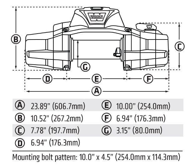 WARN лебідка ZEON   XD 12-S (5443 кг) 110012 110012 фото