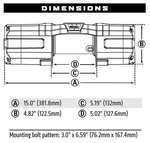 Лебідка електрична WARN AXON 45 ATV Winch 4500 12V 101145 101145 фото