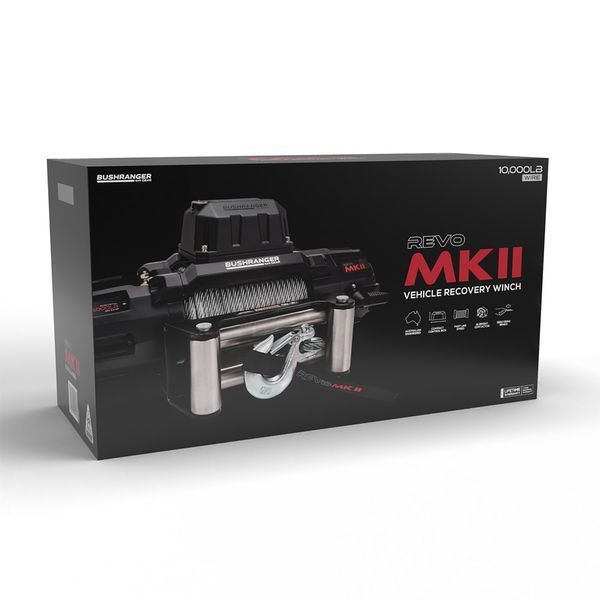 Лебідка електрична BUSHRANGER REVO MKII 4536 кг 12V RWM100W (сталевий трос) RWM100W фото