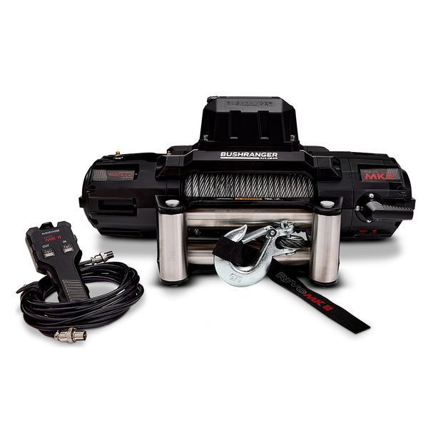 Лебідка електрична BUSHRANGER REVO MKII 4536 кг 12V RWM100W (сталевий трос) RWM100W фото